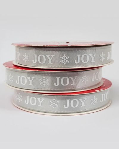 Silver Ribbon with Joy