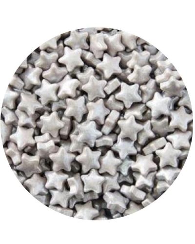 Silver Stars Shapes Sprinkles