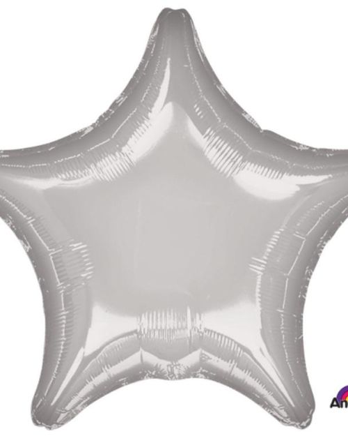 Star Shaped Foil Balloon – Silver