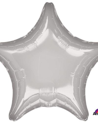 Star Shaped Foil Balloon – Silver