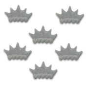 Silver Tiara Sugarcraft Toppers 6pk