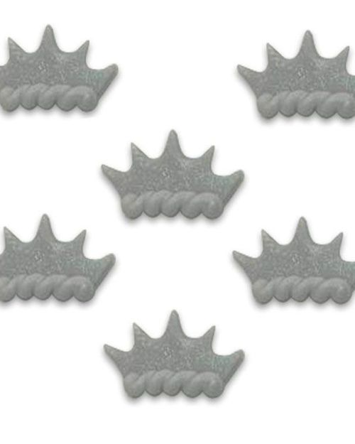 Silver Tiara Sugarcraft Toppers 6pk