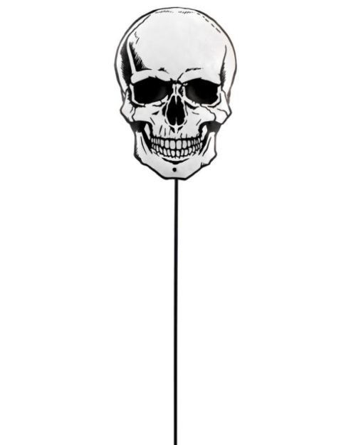 Skull Small Metal Yard Stake