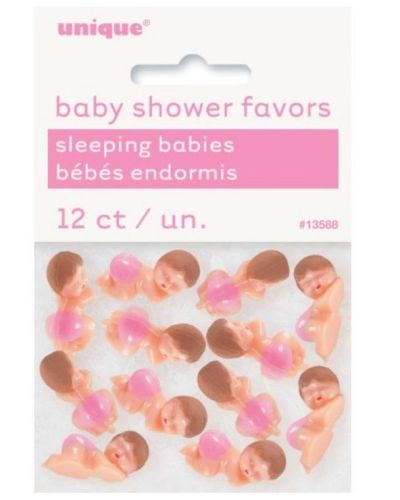 Baby Shower Favours – Sleeping Baby Girls 12pk