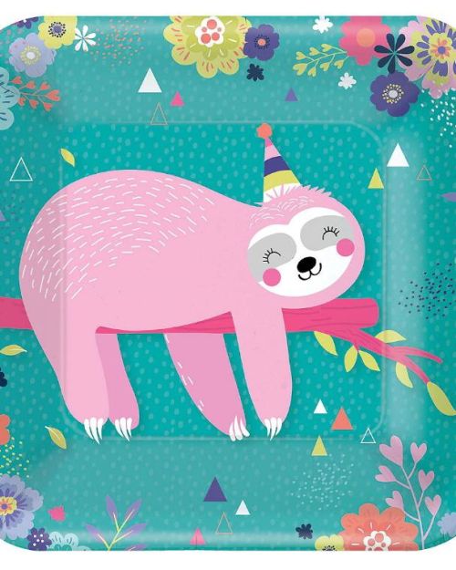Sloth Dinner Plates 8pk
