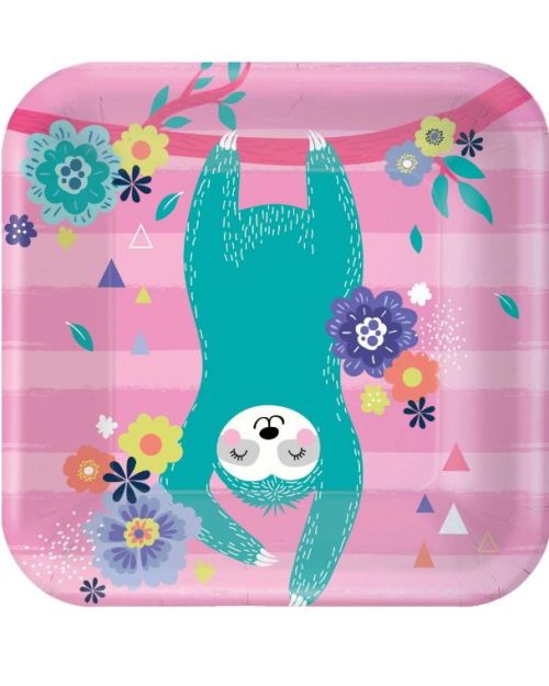 Sloth Lunch Plates 8pk