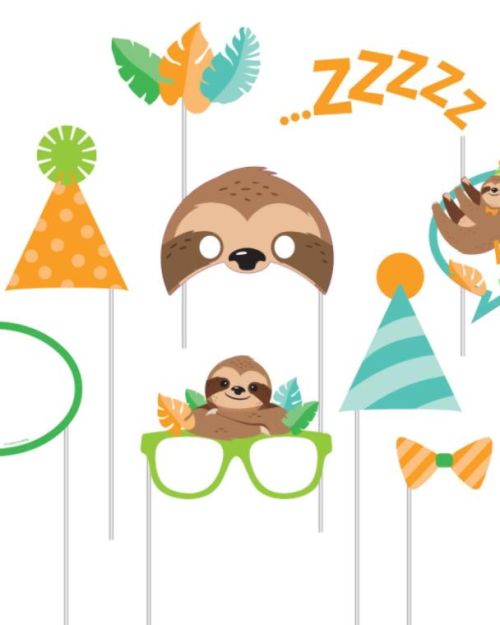 Sloth Party Photo Props