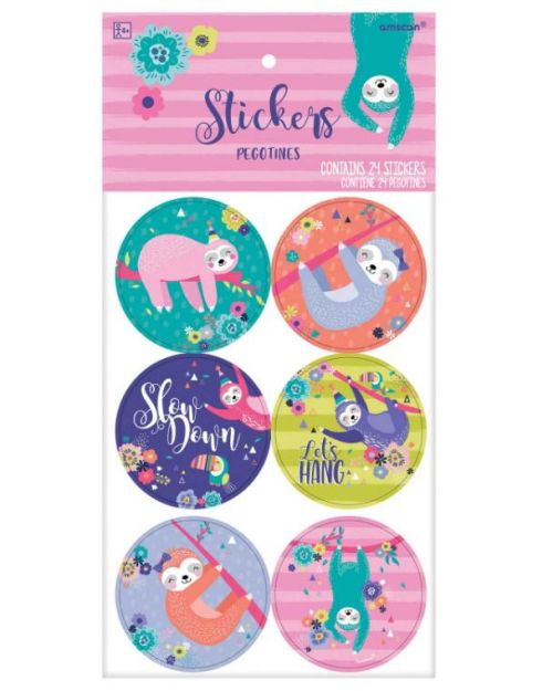 Sloth Stickers 24pk