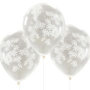 Snowflake Confetti Balloons 5pk