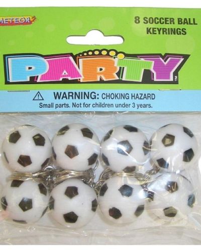 Soccer Ball Keyrings – 12pk