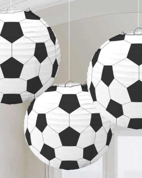 Soccer Fan Paper Lanterns 3pk