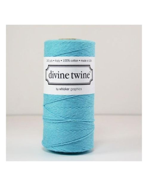 100% Cotton Bakers Twine – Solid Aqua