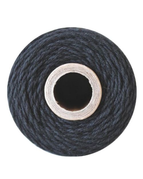 100% Cotton Bakers Twine – Solid Charcoal