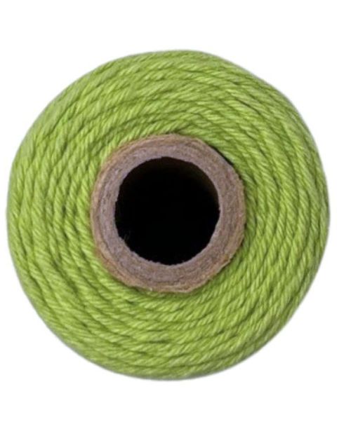 100% Cotton Bakers Twine – Solid Apple Green