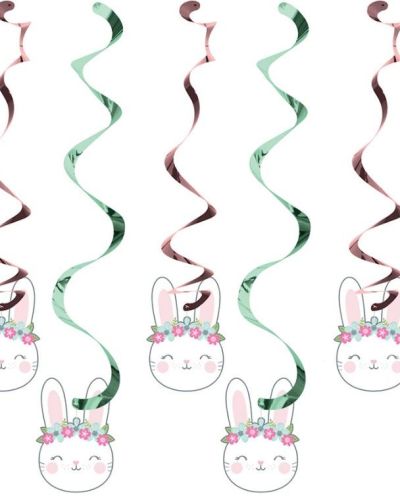 Some Bunny Hanging Swirl Decorations
