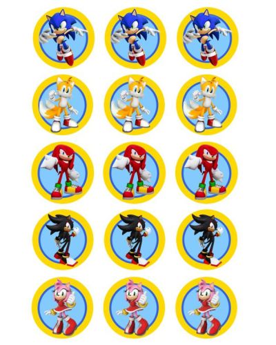 Edible Icing Cupcake Images – Sonic