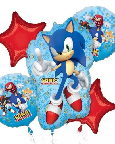 Sonic the Hedgehog Foil Balloon Bouquet