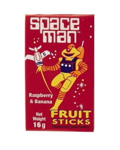 Spaceman Raspberry & Banana Candy Sticks