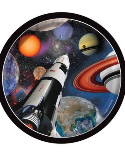 Space Blast Lunch Plates 8pk