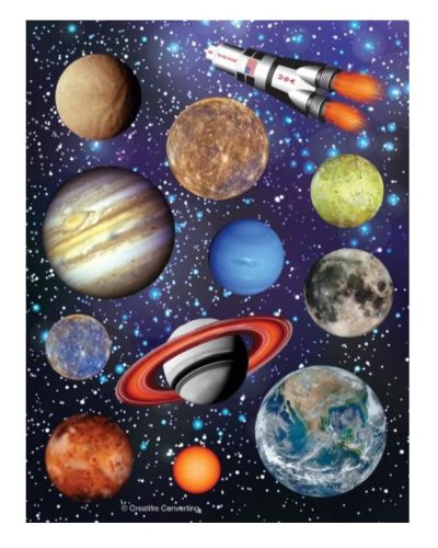 Space Blast Stickers 4pk