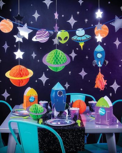 Space Party Hanging Decorations 3pk