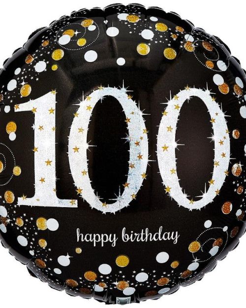 Sparkling 100th Birthday Foil Balloon