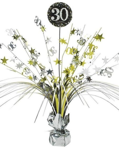 Sparkling 30th Birthday Centrepiece Spray