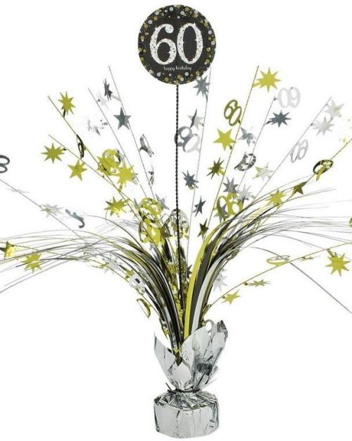 Sparkling 60th Birthday Centrepiece Spray