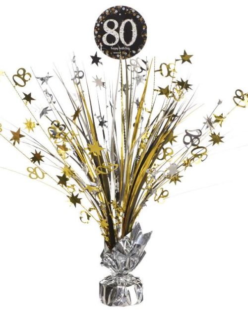 Sparkling 80th Birthday Centrepiece Spray