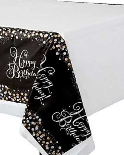 Sparkling Happy Birthday Tablecover