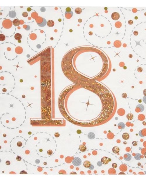 Sparkling Fizz 18th Napkins 16pk