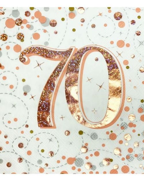 Sparkling Fizz 70th Napkins 16pk