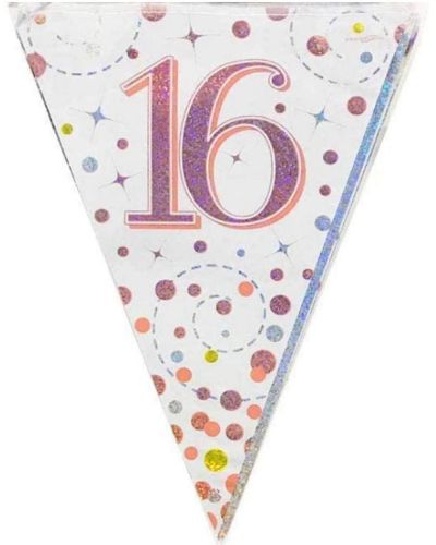 Sparkling Fizz Bunting Flags – 16