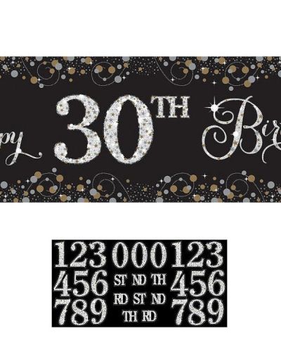 Sparkling Happy Birthday Banner Kit