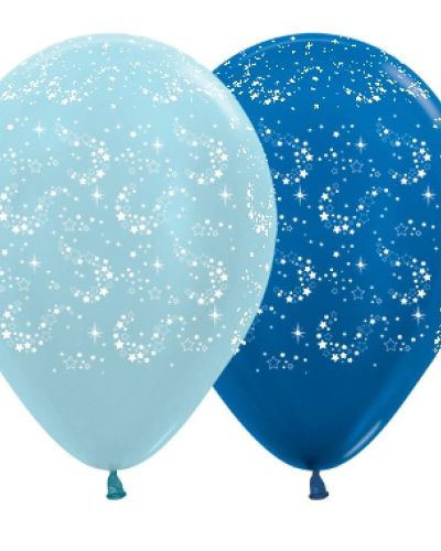 Sparkling Stars Balloons – Blues 5pk