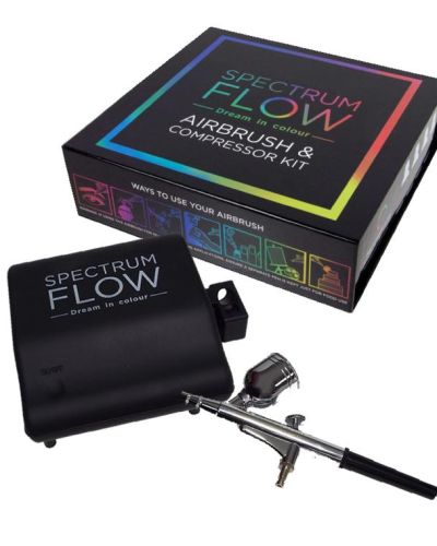 Spectrum Flow Airbrush & Compressor Set