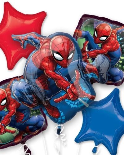 Spiderman Foil Balloon Bouquet