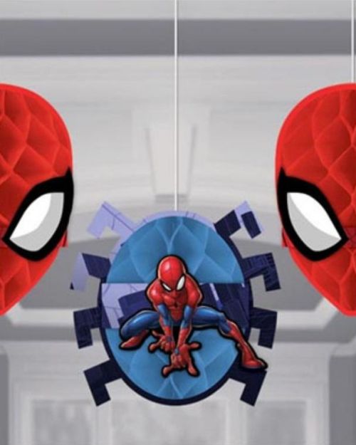 Spiderman Honeycomb Hanging Decorations