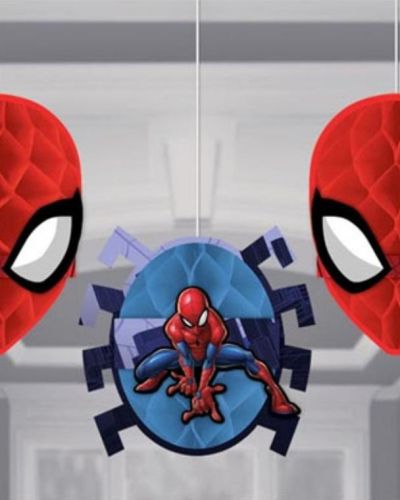 Spiderman Honeycomb Hanging Decorations