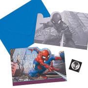 Spiderman Webbed Wonder Invites 8pk