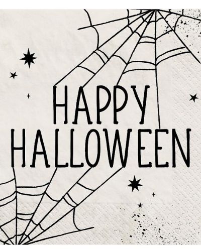 Spiderweb Night Halloween Lunch Napkins 40pk
