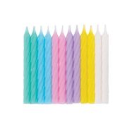 Spiral Candles 24pk – Pastels