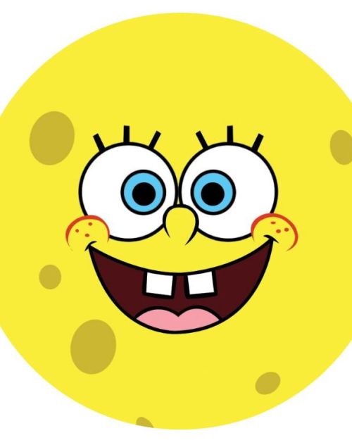 Edible Icing Image – SpongeBob Face Round