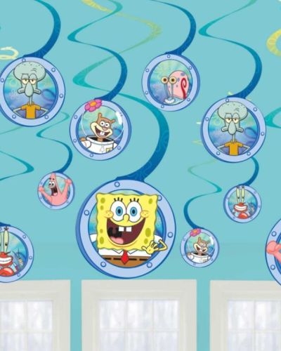 SpongeBob Hanging Spiral Decorations
