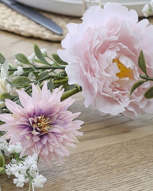 Spring Floral Foliage Garland
