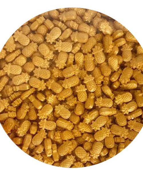 Sprinkle Shapes – Gold Pineapples