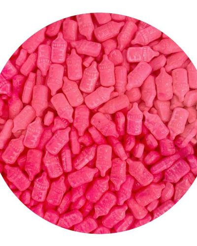 Sprinkle Shapes – Pink Baby Bottles