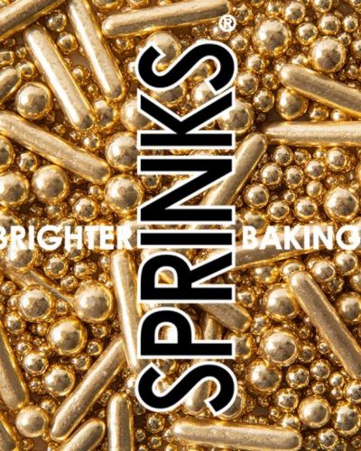 Sprinks Bubble & Bounce Sprinkles – Shiny Gold 500g