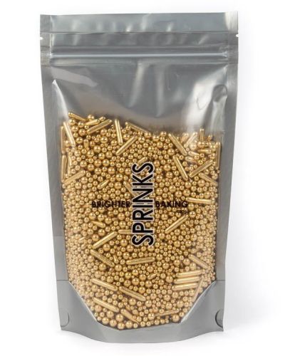 Sprinks Bubble & Bounce Sprinkles – Shiny Gold 500g