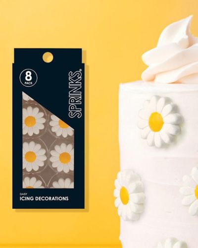 Sprinks Icing Decorations – Daisy 8pk